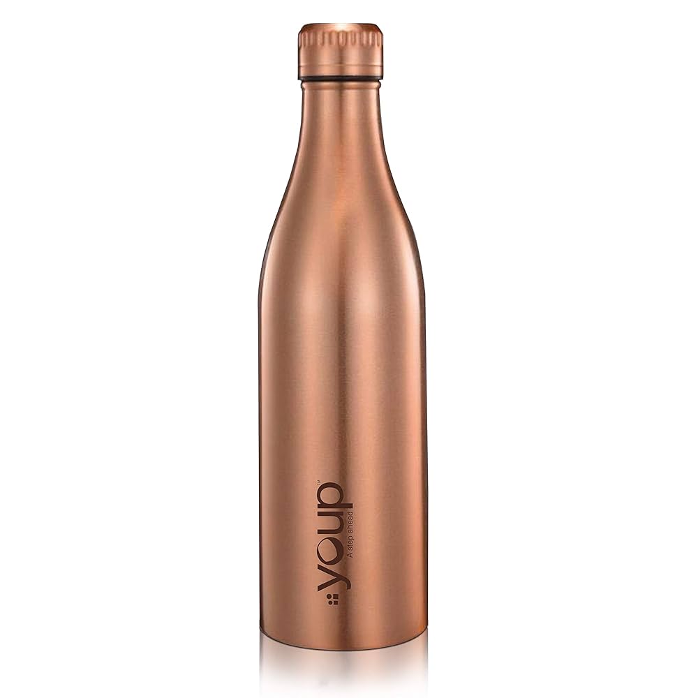 Matte Copper Stainless Steel Water Bottle – Leakproof Eco-Friendly Travel Flask Design