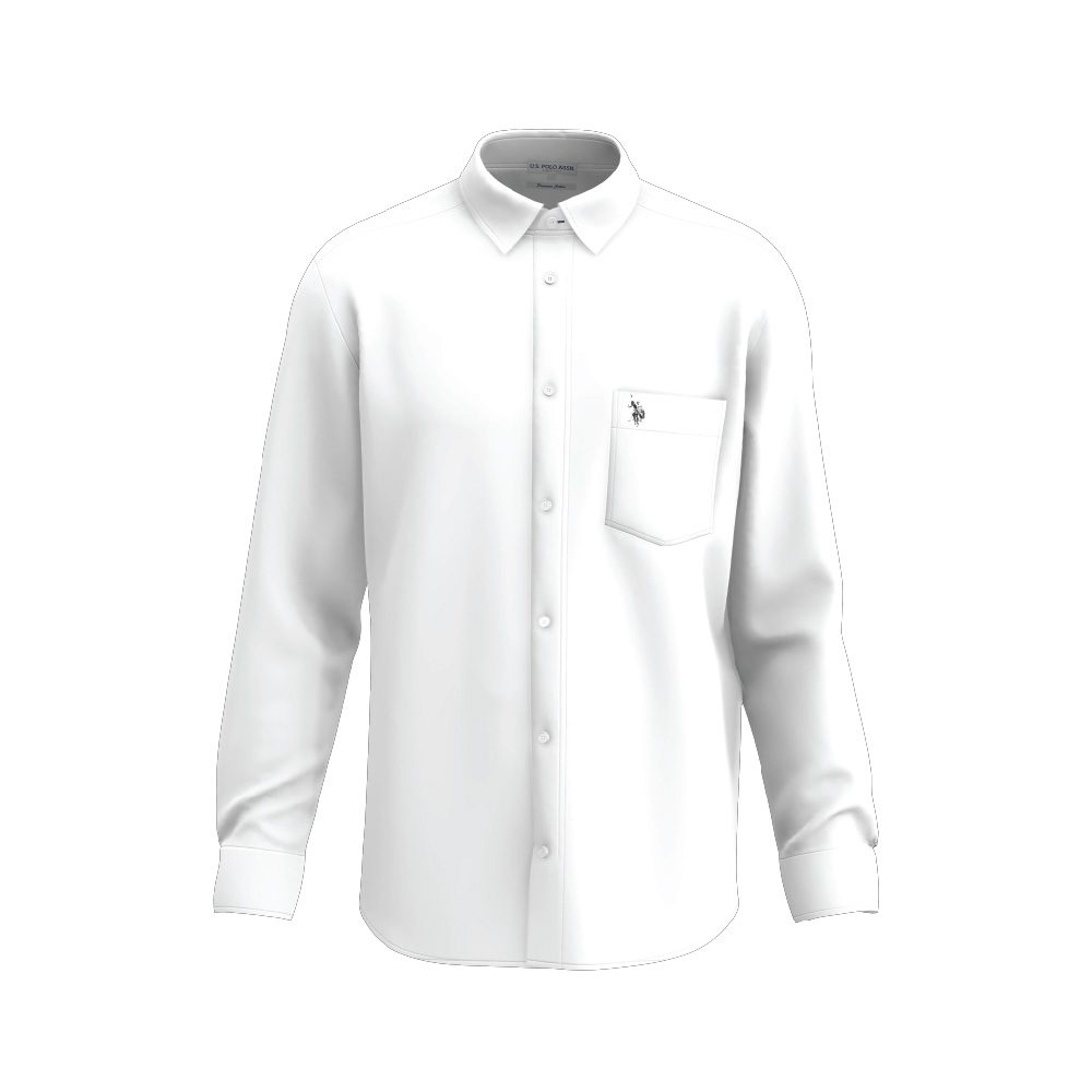 Classic White Shirt with Chest Pocket – Clean Everyday Formal Style Edition